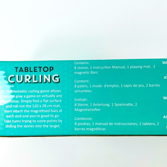 New and sealed Tabletop curling game sport compact travel - Picture 3 of 4